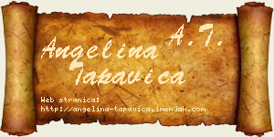Angelina Tapavica vizit kartica